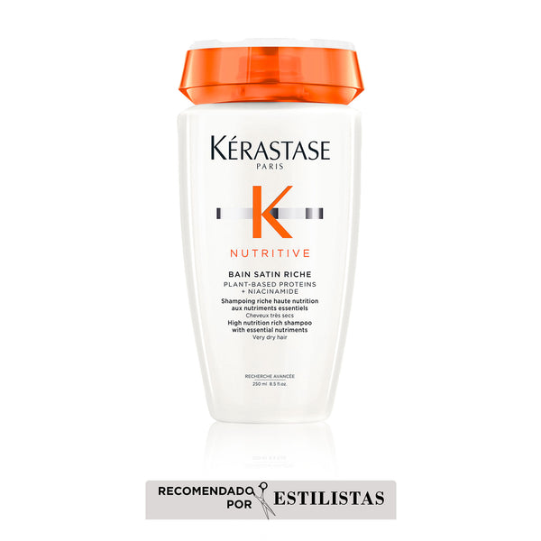 Shampoo Bain Satin Riche Nutritive Nutrición Intensa Del Cabello - Kérastase