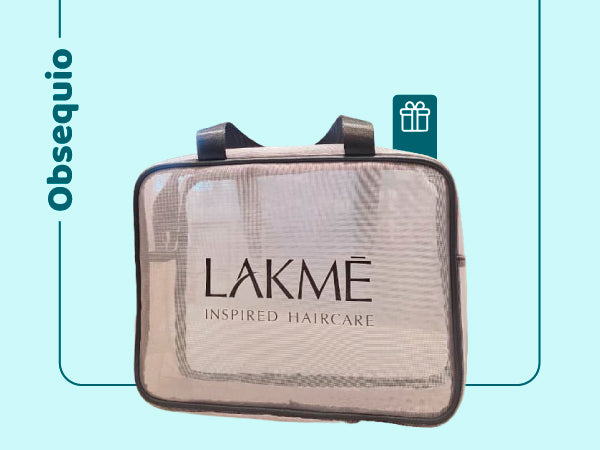 Lleva GRATIS bolso Lakme por la compra de DOS producto de la marca LAKME.